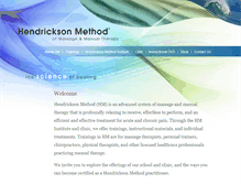 Tablet Screenshot of hendricksonmethod.com